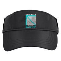 Math Teacher I Got Skills They're Multiplying Adult Drive Performance Visor