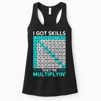 Math Teacher I Got Skills They're Multiplying Womens Tank Top