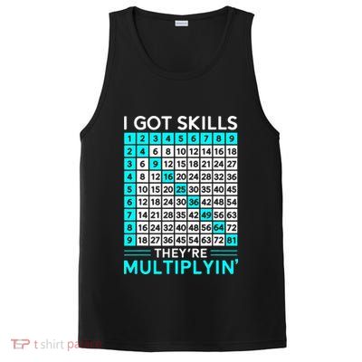 Math Teacher I Got Skills They're Multiplying PosiCharge Competitor Tank