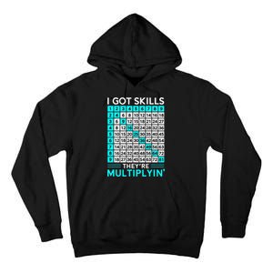 Math Teacher I Got Skills They're Multiplying Tall Hoodie