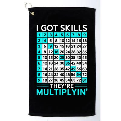 Math Teacher I Got Skills They're Multiplying Golf Towel