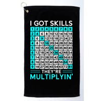 Math Teacher I Got Skills They're Multiplying Golf Towel