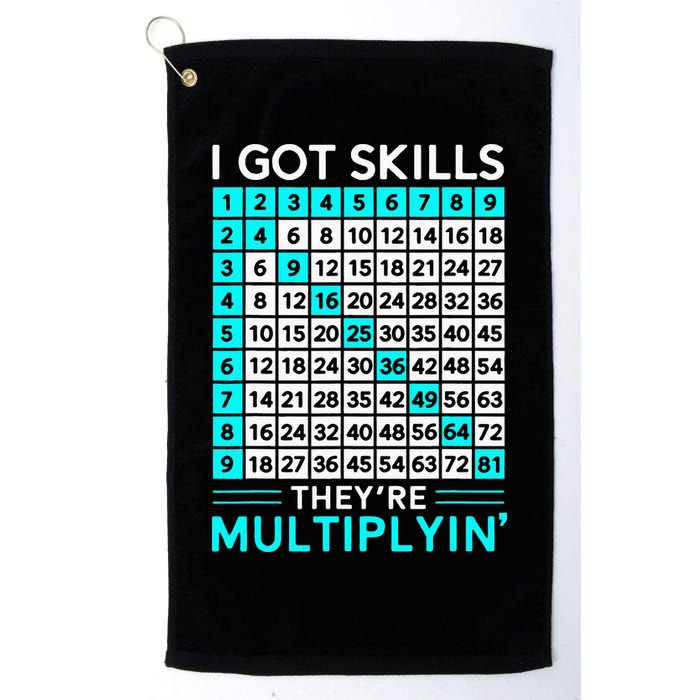 Math Teacher I Got Skills They're Multiplying Golf Towel