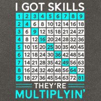 Math Teacher I Got Skills They're Multiplying Cotton Canvas Backpack