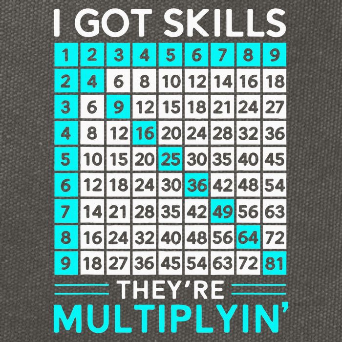 Math Teacher I Got Skills They're Multiplying Cotton Canvas Backpack
