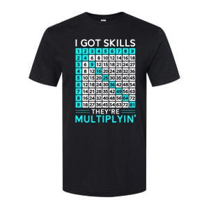 Math Teacher I Got Skills They're Multiplying Softstyle CVC T-Shirt