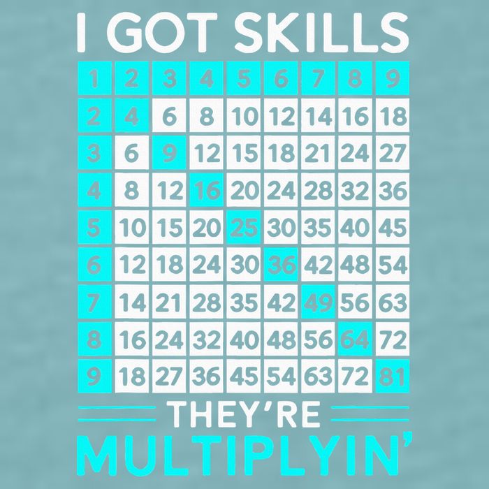 Math Teacher I Got Skills They're Multiplying Sueded Cloud Jersey T-Shirt