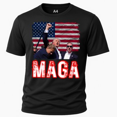 Maga Trump Iconic Fist Raised Performance Shirt