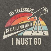 My Telescope Is Calling And I Must Go Astronomy Telescope Cotton Canvas Backpack