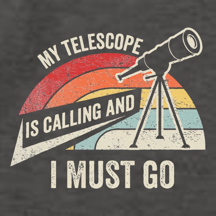 My Telescope Is Calling And I Must Go Astronomy Telescope Vector Backpack
