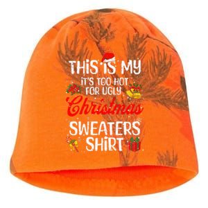 Matching This Is My ItS Too Hot For Ugly Christmas Sweaters Kati - Camo Knit Beanie