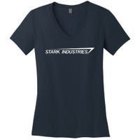 Movie Tshirt Inspired By The Film Ironman Stark Industries Women's V-Neck T-Shirt