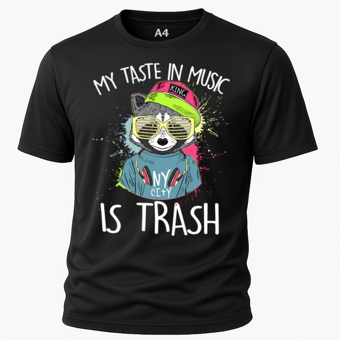 My Taste In Music Is Trash Hip Hop Hipster Raccoon Performance Shirt