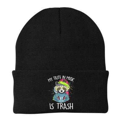 My Taste In Music Is Trash Hip Hop Hipster Raccoon Beanie
