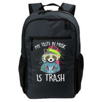 My Taste In Music Is Trash Hip Hop Hipster Raccoon Backpack