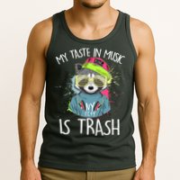 My Taste In Music Is Trash Hip Hop Hipster Raccoon Tank Top