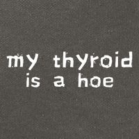 My Thyroid Is A Hoe Sarcastic Graves Disease Cotton Canvas Backpack
