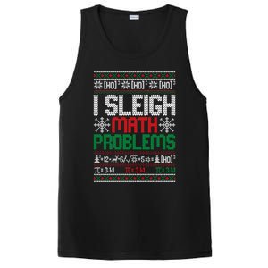 Math Teacher I Sleigh Math Problems Christmas Ugly Gift PosiCharge Competitor Tank