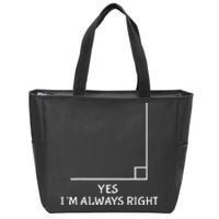 Math Teacher Joke-Fun Best Math Quotes saying Zip Tote Bag