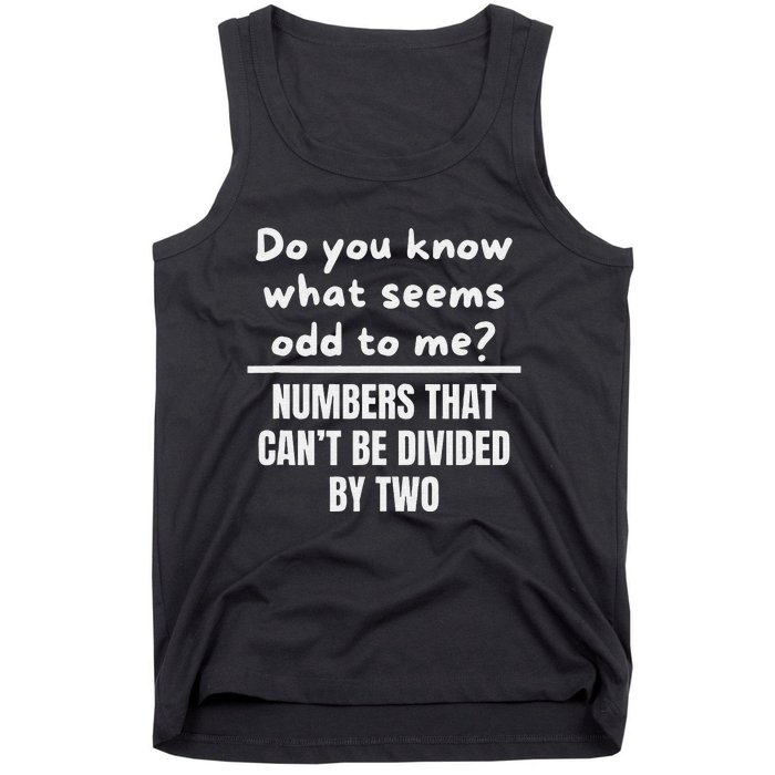 Math Teacher Joke-Fun Best Math Quotes saying Tank Top