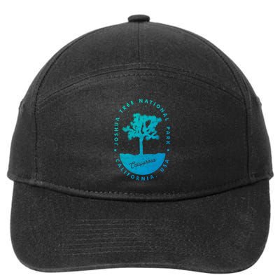 Minimalist Tree Joshua Tree National Park Distressed Design Gift 7-Panel Snapback Hat