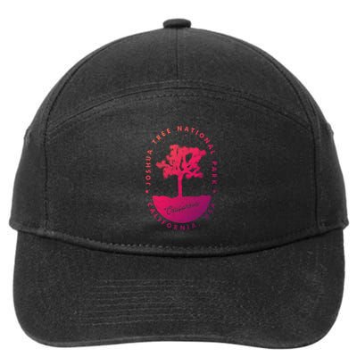 Minimalist Tree Joshua Tree National Park Distressed Design Gift 7-Panel Snapback Hat