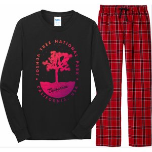 Minimalist Tree Joshua Tree National Park Distressed Design Gift Long Sleeve Pajama Set