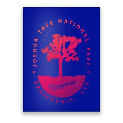 Minimalist Tree Joshua Tree National Park Distressed Design Gift Poster