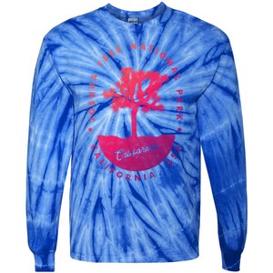 Minimalist Tree Joshua Tree National Park Distressed Design Gift Tie-Dye Long Sleeve Shirt