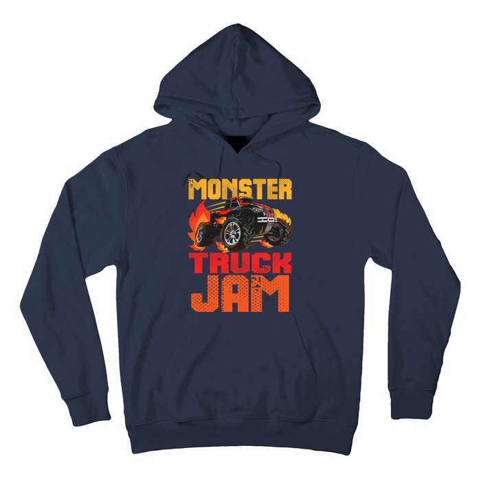 Monster Truck Jam Retro Huge Truck Hoodie