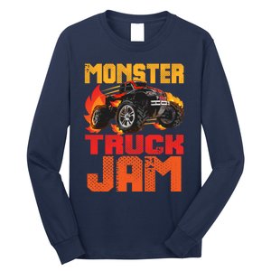 Monster Truck Jam Retro Huge Truck Long Sleeve Shirt