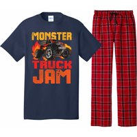 Monster Truck Jam Retro Huge Truck Pajama Set