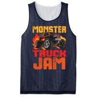 Monster Truck Jam Retro Huge Truck Mesh Reversible Basketball Jersey Tank