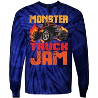 Monster Truck Jam Retro Huge Truck Tie-Dye Long Sleeve Shirt