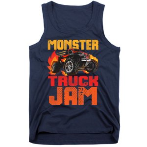 Monster Truck Jam Retro Huge Truck Tank Top