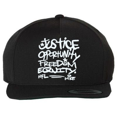 Mike Tomlin Justice Opportunity Equity Freedom Wool Snapback Cap