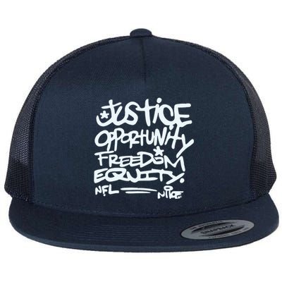 Mike Tomlin Justice Opportunity Equity Freedom Flat Bill Trucker Hat