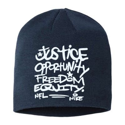 Mike Tomlin Justice Opportunity Equity Freedom Sustainable Beanie