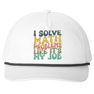 Math Teacher Joke Fun Best Math Quotes Snapback Five-Panel Rope Hat