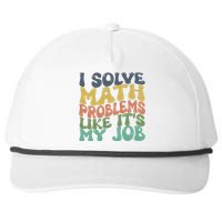 Math Teacher Joke Fun Best Math Quotes Snapback Five-Panel Rope Hat