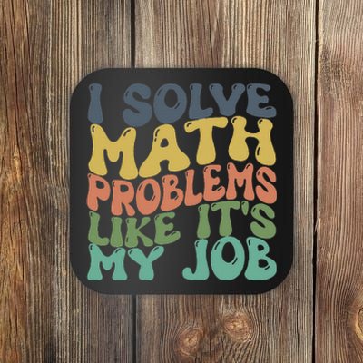 Math Teacher Joke Fun Best Math Quotes Coaster