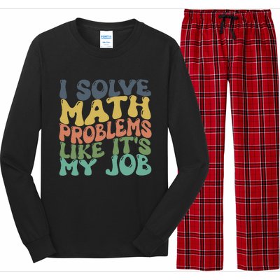 Math Teacher Joke Fun Best Math Quotes Long Sleeve Pajama Set