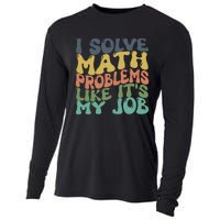 Math Teacher Joke Fun Best Math Quotes Cooling Performance Long Sleeve Crew