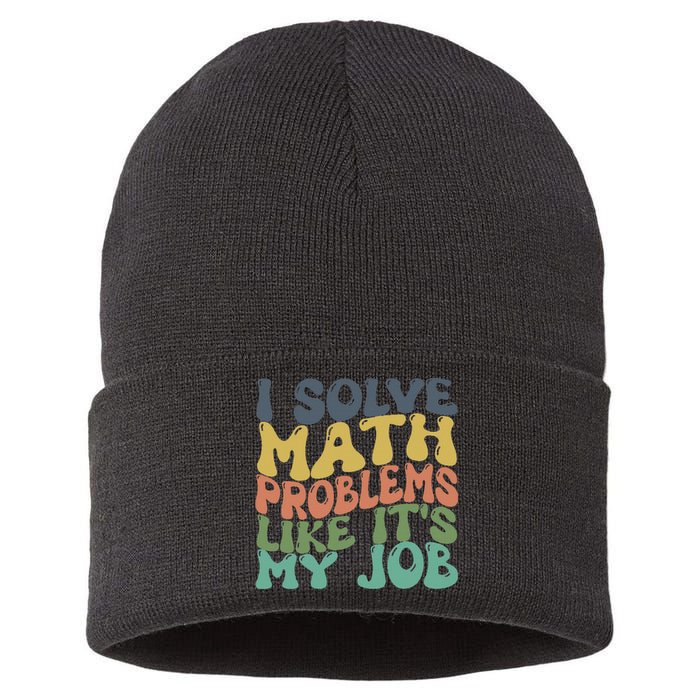 Math Teacher Joke Fun Best Math Quotes Sustainable Knit Beanie