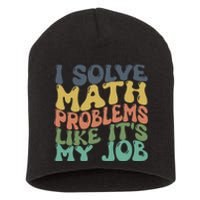 Math Teacher Joke Fun Best Math Quotes Short Acrylic Beanie