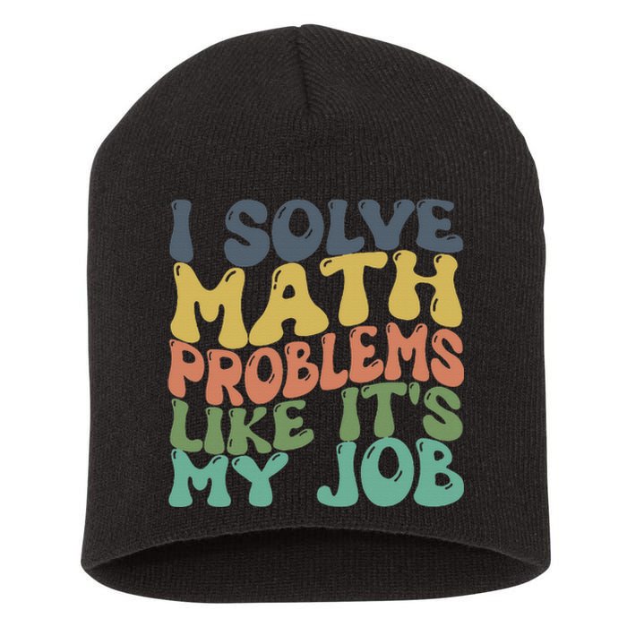 Math Teacher Joke Fun Best Math Quotes Short Acrylic Beanie