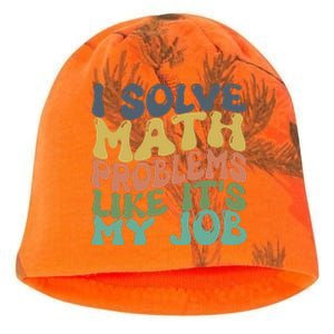 Math Teacher Joke Fun Best Math Quotes Kati - Camo Knit Beanie