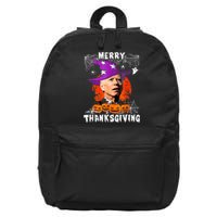 Merry Thanksgiving Joe Biden Confused Hippie Halloween Ghost 16 in Basic Backpack