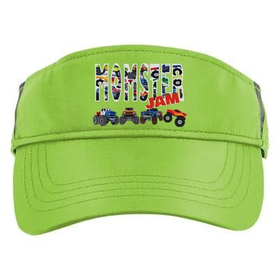 Monster Truck Jam Mom Momster Boy Mama Birthday Mothers Day Adult Drive Performance Visor