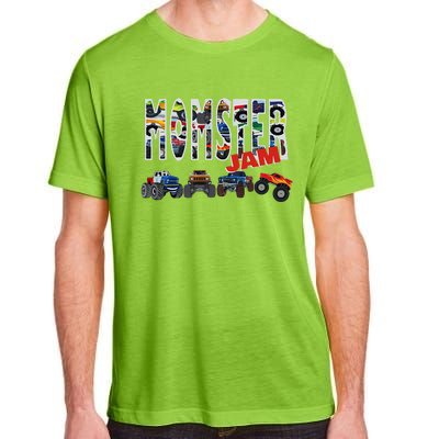 Monster Truck Jam Mom Momster Boy Mama Birthday Mothers Day Adult ChromaSoft Performance T-Shirt